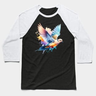 Watercolor Mourning Dove Baseball T-Shirt